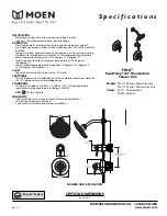 Moen S11704 Specification Sheet preview