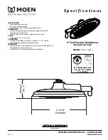 Moen S1311 Series Specification Sheet предпросмотр