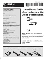 Предварительный просмотр 1 страницы Moen S71409 Series Installation Manual