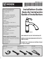 Предварительный просмотр 1 страницы Moen S73709 Installation Manual