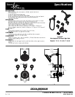 Moen Savvy Thermostatic Vertical Spa Trim TS596 Specifications предпросмотр