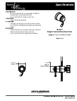 Preview for 2 page of Moen Savvy Thermostatic Vertical Spa Trim TS596 Specifications