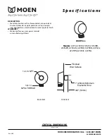 Preview for 5 page of Moen Savvy Thermostatic Vertical Spa Trim TS596 Specifications