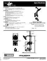 Moen Show House Divine TS350 series Specification Sheet предпросмотр