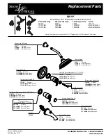 Предварительный просмотр 1 страницы Moen Show House SAVVY TS3910BB Replacement Parts