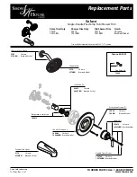 Предварительный просмотр 1 страницы Moen Show House Solace Pose-Temp TS370BN Replacement Parts List