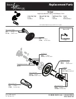 Moen Show House Solace Pose-Temp TS373BN Replacement Parts List предпросмотр