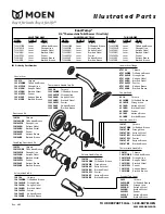 Moen SHOWER ONLY TRIM TL3400AN Illustrate Parts List предпросмотр