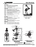 Предварительный просмотр 1 страницы Moen Single-Handle Tub/Shower L82385 Specifications