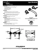 Moen Solace TS476 Series Specifications preview