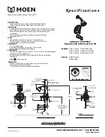 Preview for 1 page of Moen T2113 Series Specification Sheet