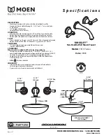 Предварительный просмотр 1 страницы Moen T6107 series Specifications