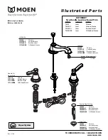 Предварительный просмотр 1 страницы Moen T6205 Illustrated Parts List