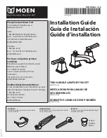 Moen T6220 Series Installation Manual предпросмотр