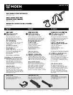 Moen T6420 Series User Manual предпросмотр