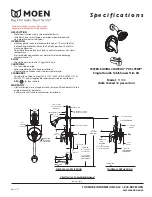 Предварительный просмотр 1 страницы Moen TL188 Specifications