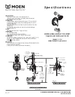 Предварительный просмотр 2 страницы Moen TL188 Specifications