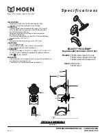 Предварительный просмотр 1 страницы Moen TS340 Series Specifications