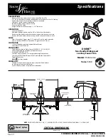 Preview for 1 page of Moen TS458 Series Specifications