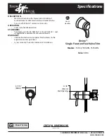 Moen TS554 Specifications предпросмотр