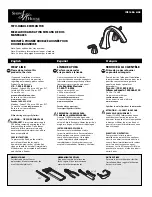 Предварительный просмотр 1 страницы Moen Two-Handle Roman Tub Specification Sheet