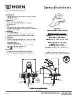 Moen VILLETA L4721 Series Specifications preview