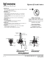 Moen Villeta Posi-Temp TL2301CP Specifications предпросмотр