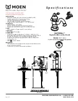 Предварительный просмотр 1 страницы Moen WATERHILL S411 series Specifications