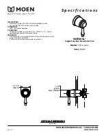 Moen WATERHILL TS514 series Specifications предпросмотр