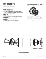 Предварительный просмотр 3 страницы Moen WATERHILL TS516 Specifications