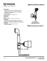 Предварительный просмотр 4 страницы Moen WATERHILL TS516 Specifications