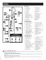 Preview for 2 page of Moen Weymouth S73204 Installation Instructions Manual