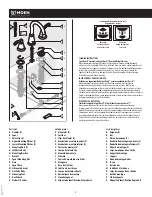 Предварительный просмотр 2 страницы Moen WS84004 Series Installation Manual