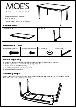 Moe's OBRA BZ-1059-20 Assembly Instructions preview