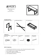 Preview for 1 page of Moe's TUBRON SR-1019-24 Assembly Instructions