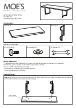 Предварительный просмотр 1 страницы Moe's VE-1001-03 Assembly Instructions