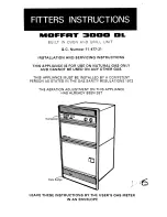 Moffat 3000 DL Fitting Instructions Manual предпросмотр