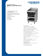 Предварительный просмотр 1 страницы Moffat Blue Seal Evolution G55T Technical Data Sheet