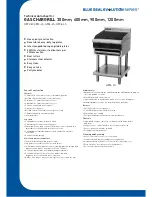 Preview for 1 page of Moffat Blue Seal Evolution G592-B Technical Data Sheet