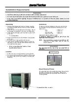 Предварительный просмотр 6 страницы Moffat Blue Seal TURBOFAN 30M Series Installation And Operation Manual