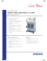 Preview for 1 page of Moffat Curlflow Slicer HCS021114 Technical Data Sheet