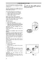 Предварительный просмотр 22 страницы Moffat GSC 5062 W Operating & Installation Instructions Manual