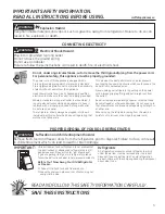 Предварительный просмотр 3 страницы Moffat MBE11DSLSS Owner'S Manual And Installation Instructions