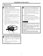 Предварительный просмотр 7 страницы Moffat MBE11DSLSS Owner'S Manual And Installation Instructions