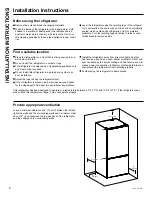 Предварительный просмотр 6 страницы Moffat MBE19DSNKSS Owner’S Manual And Installation Instruction