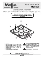 Moffat MEH 630 Instruction Booklet preview