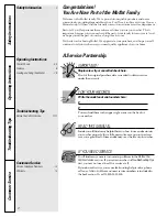 Preview for 2 page of Moffat MKXR1070 Owner'S Manual