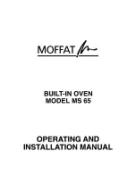 Предварительный просмотр 1 страницы Moffat MS 65 Operating And Installation Manual