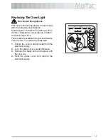 Предварительный просмотр 17 страницы Moffat MSF 616 Instruction Booklet