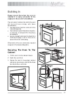 Предварительный просмотр 21 страницы Moffat MSF 616 Instruction Booklet